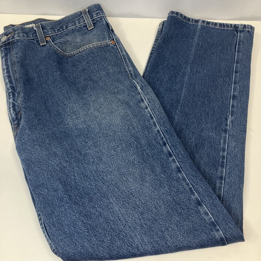 Levi's Strauss 505 Regular Fit Jeans Blue Denim Medium Wash Pants Men's 40x32
